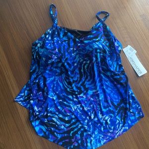 NWT Trimshaper Swim top. size 22W